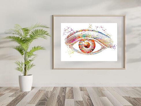 Abstract Medical Art work Medical Art Prints Gift, Eye Anatomy Art Print, Eye Art Print, Office decor, Doctor, Nurse - UnFramed 8x10 inch in Saudi Arabia