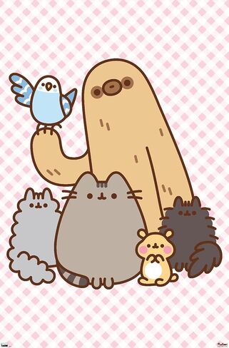 Pusheen - ملصق حائط جماعي، مقاس 34 بوصة × 22.4 عرض، إصدار غير مؤطر in Saudi Arabia