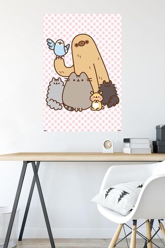 Pusheen - ملصق حائط جماعي، مقاس 34 بوصة × 22.4 عرض، إصدار غير مؤطر in Saudi Arabia