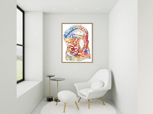 Intestine Art Print, Medical Art work Body Art Prints Skeleton Art, Office decor, Doctor, Nurse, Hospital Pediatrics Chiropractor Wall Art Art Prints, Medical Gifts - UnFramed 8x10 inch in Saudi Arabia