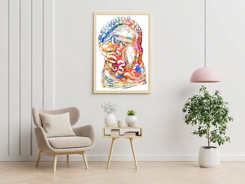Intestine Art Print, Medical Art work Body Art Prints Skeleton Art, Office decor, Doctor, Nurse, Hospital Pediatrics Chiropractor Wall Art Art Prints, Medical Gifts - UnFramed 8x10 inch in Saudi Arabia