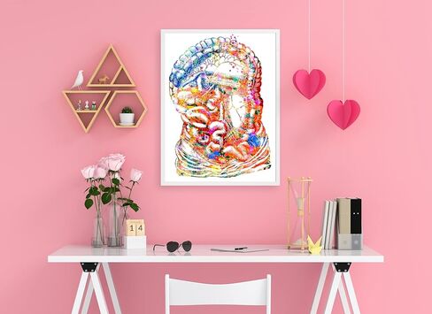 Intestine Art Print, Medical Art work Body Art Prints Skeleton Art, Office decor, Doctor, Nurse, Hospital Pediatrics Chiropractor Wall Art Art Prints, Medical Gifts - UnFramed 8x10 inch in Saudi Arabia