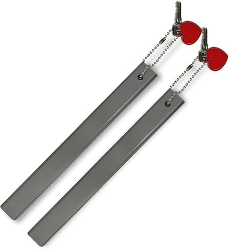 AFLUXE Commercial Grade Heavy-Duty Long Keychain with Large Engraved Tag Aluminum Key Holder for Public Restrooms, Hotels in Saudi Arabia