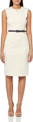 Tommy Hilfiger Womens Belted Textured Mini Knit Jacquard Sheath Dress in Saudi Arabia