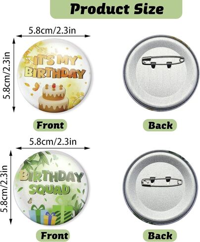 9pc Birthday Pin, It's My Birthday Pin, Happy Birthday Pin with Birthday Squad in Saudi Arabia
