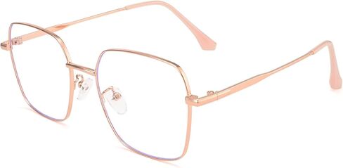 نظارات دولجر بلو لايت للنساء ريترو بلو لايت حجب نظارات للكمبيوتر ماتال مربع النظارات الإطار الرجال in Kuwait