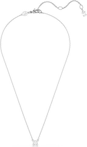 Swarovski Stilla Pendant, Square Cut, Clear, Rhodium Finished in Saudi Arabia
