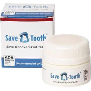 Save-A-Tooth Preservation Kit - Prevent Permanent Tooth Loss, Save Knocked Out Teeth for up to 24 Hours - Tooth Saver Made in the USA by SmartPractice - Keep in your Kit Bag for a Tooth Emergency in Saudi Arabia
