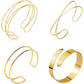 Dainty Gold Arm Cuff for Women Minimalist Arm Cuff Trendy Arm Cuff Upper Arm Simple Delicate Armband Thin Arm Bracelet Jewelry Gift in Kuwait