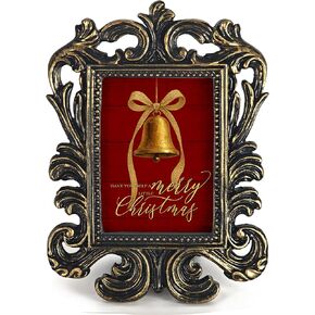 Voxitura Vintage Winter Christmas Tree Small Picture Frame Baroque, Snow Snowy Tree Ornate Mini Resin Photo Frame for TableTop Desk 1.7x2.5 Photo, Rustic Artwork Gifts for Women Bedroom Decor in Saudi Arabia