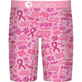 ملابس داخلية بوكسر للرجال من Ethika، طول الركبة، ملابس داخلية قابلة للتمدد في 4 اتجاهات مع مطبوعات جرافيك - أزهار شجاعة in Kuwait