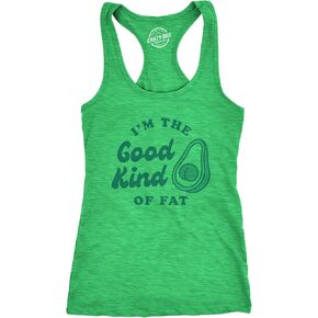 Womens Fitness Tank I'm The Good Kind of Fat Tanktop Funny Avocado Booty Butt Health Fitness Shirt in Saudi Arabia