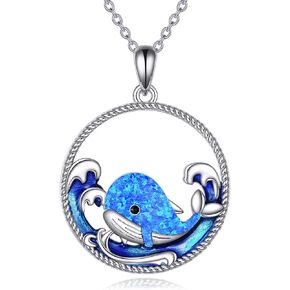 KZX Wolf Necklace for Men Women 925 Sterling Silver Wolf Moon Pendant Jewelry Gifts for Christmas Birthday in Saudi Arabia