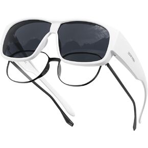 نظارات شمسية مستقطبة من DEAFRAIN تناسب النظارات للرجال والنساء، حماية من الأشعة فوق البنفسجية للقيادة مع ارتداء النظارات الطبية in Kuwait