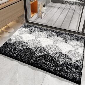 HAPACE Bathroom Rugs, Thick Absorbent Bath Mat Rug Non Slip, Soft Shaggy Bath Room Floor Mats for Bathroom, Machine Washable,(16"×24",Sage Green) in Saudi Arabia