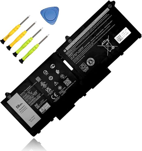 58WH FK0VR استبدال بطارية الكمبيوتر المحمول لـ Dell Latitude 5330 2-in-1 7330 2-in-1 Latitude 7430 2-in-1 P133G002 P134G002 P139G002 Series 07KRV H4PVC 8P81K 3625MAH 15.2V in Kuwait