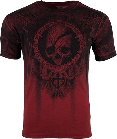 Xtreme Couture Affliction Men's T-Shirt Shadow Walker Red in Saudi Arabia