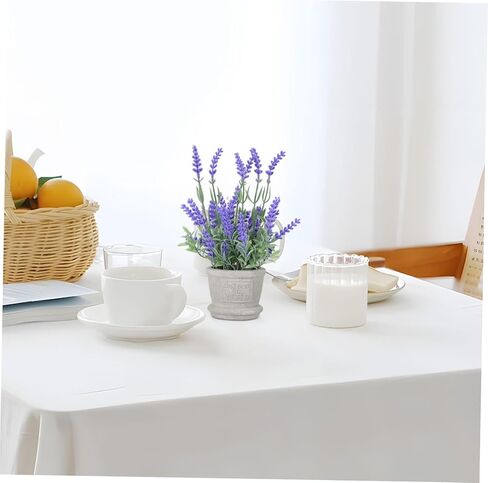 Artificial Lavender Arrangements in Pots Purple Faux Flowers for Indoor Outdoor Decor for Home Office Weddings and Garden Centerpieces Potted Plants in Saudi Arabia