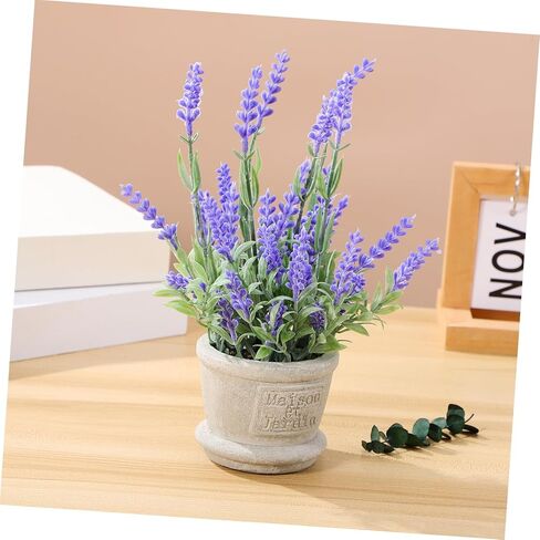 Artificial Lavender Arrangements in Pots Purple Faux Flowers for Indoor Outdoor Decor for Home Office Weddings and Garden Centerpieces Potted Plants in Saudi Arabia