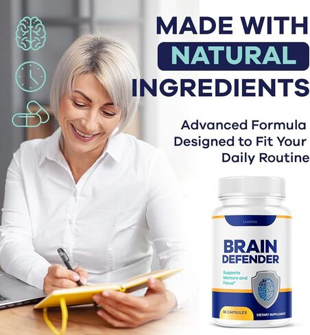 (3 Pack) Brain Defender - Official Brain Defender Supplement Advanced Pills, Natural Brain Defender Brain and Memory Support, Brain Defender Health & Wellness Multivitamin, 180 Capsules for 3 Months in Saudi Arabia