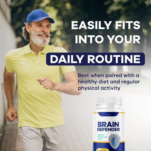 (3 Pack) Brain Defender - Official Brain Defender Supplement Advanced Pills, Natural Brain Defender Brain and Memory Support, Brain Defender Health & Wellness Multivitamin, 180 Capsules for 3 Months in Saudi Arabia