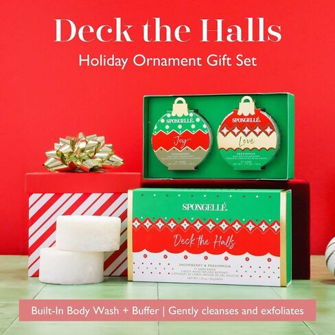 Spongelle Deck the Halls Holiday Ornament Gift Set in Saudi Arabia