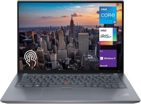 Lenovo Thinkpad X13 Gen 2 13.3 "Wuxga Touchscreen Captop ، Intel I7-1165G7 Processor ، 16GB RAM 512GB PCIE SSD ، لوحة مفاتيح خلفية ، قارئ بصمات الأصابع ، كاميرا الويب ، WI-FI 6 ، Windows 11 Pro ، Black in Kuwait