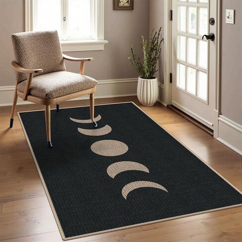GKQOOKQ Easy Jute 2x3 Brown Rectangle Area Rug,Washable Entryway Rug, Modern Door Carpet,Neutral Non-Slip Outdoor Indoor Farmhouse Rug for Living Room Kitchen Patio Bedroom in Saudi Arabia