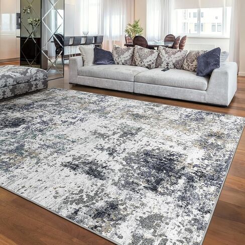 Abstract Area Rug 3x5 Entryway Green Washable Rugs Non-Slip Soft Small Area Rug Door Mat Stain Resistant Foldable Low Pile Floor Carpet for Entrance Kitchen Hallway Home Office Kids Room in Saudi Arabia