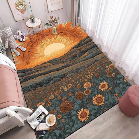 Sun and Moon Celestial Rug,Bohemian Vintage Art Nouveau Bedroom Carpet,Tarot Witch Style Fashion Independent Dorm Rug for Living Room and Bedroom Entrance,40 * 63 inch (Celestial) in Saudi Arabia