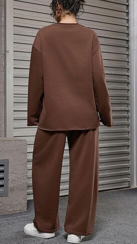 Women's 2 Piece Autumn Winter New Women's Tracksuit Set Long Sleeve Sweatshirt & Pants Casual Sportswear in Saudi Arabia