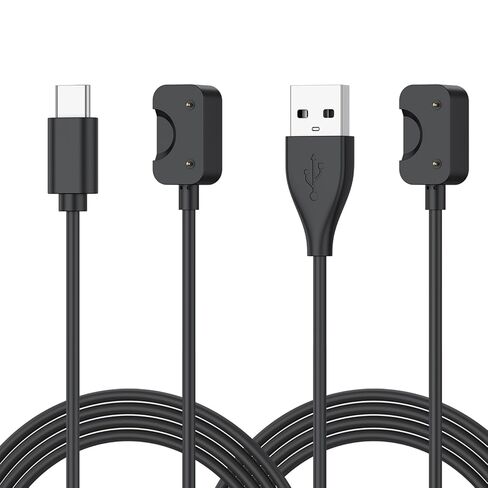 2 Pack USB C Cable for Samsung Galaxy Fit 3 Charger, 3.3ft Magnetic Charging Cable Dock Stand for Galaxy Watch Fit 3 SM-R390 Smartwatch in Saudi Arabia