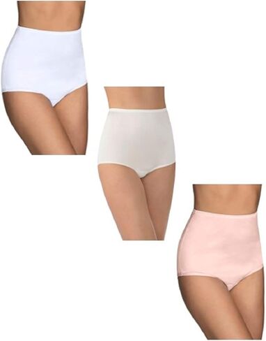 Vanity Fair Women's Plus Size Perfectly Yours Ravissant Tailored Brief Panty 15712,Star White/Candleglow/Blushing Pink, X-Large/8 in Saudi Arabia