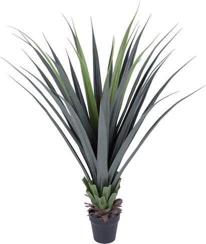 Yinleus 44inch Artificial Agave Plant Potted Plants Fake Agave Plant for Home Office Garden Indoor Outdoor Decoration (1PACK) in Saudi Arabia