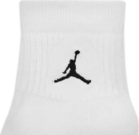جوارب Nike Jordan Everyday Ankle (3 أزواج) للبالغين DX9655-100 (أبيض/BLA)، مقاس L in Saudi Arabia