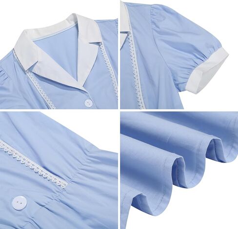Women's 1950s Vintage Cocktail Swing Dresses Elegant Tea Length Casual Peter Pan Collar A-Line Dress for Work Party in Saudi Arabia