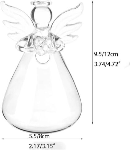 Plant Wall Mounted Vase DIY Creative Hand-Blown Hydroponic Container Beautiful Borosilicate Glass Transparent(S) in Saudi Arabia