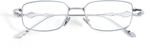 نظارات IGnaef فاشن مربعة زرقاء اللون لحجب الضوء للنساء نظارة عصرية بإطار معدني مستطيل BL1304 in Kuwait