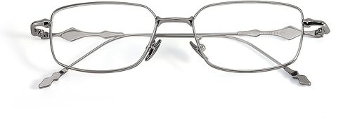 IGnaef Fashion Square Blue Light Blocking Glasses for Women Trendy Rectangle Metal Frame Eyeglasses BL1304 in Kuwait