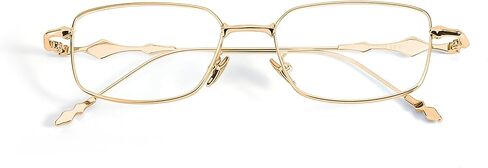 IGnaef Fashion Square Blue Light Blocking Glasses for Women Trendy Rectangle Metal Frame Eyeglasses BL1304 in Kuwait