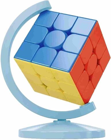 YILUYUANLANOPR MOYU Globe Cube Stand，Cube Stand Base Ornament Fixed Bracket 3x3. (Blue) in Saudi Arabia