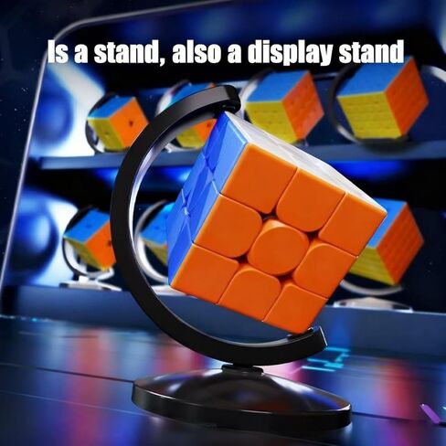 YILUYUANLANOPR MOYU Globe Cube Stand，Cube Stand Base Ornament Fixed Bracket 3x3. (Blue) in Saudi Arabia