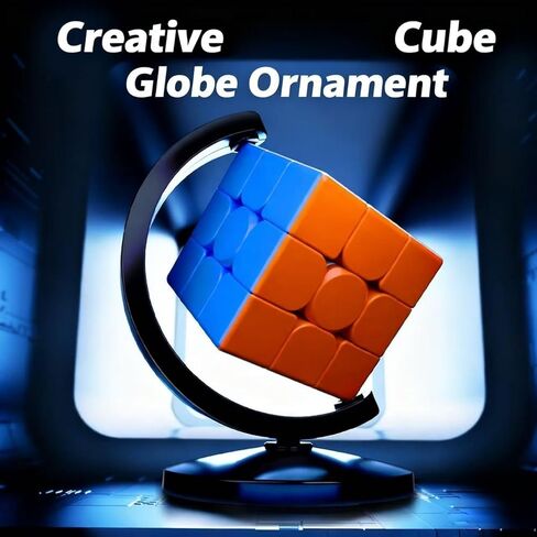 YILUYUANLANOPR MOYU Globe Cube Stand，Cube Stand Base Ornament Fixed Bracket 3x3. (Blue) in Saudi Arabia