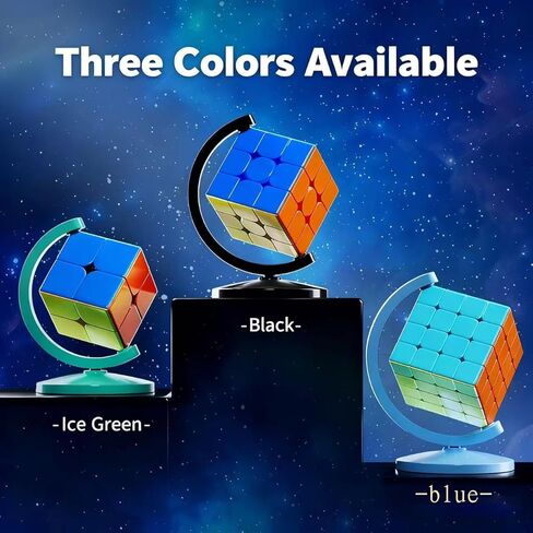 YILUYUANLANOPR MOYU Globe Cube Stand，Cube Stand Base Ornament Fixed Bracket 3x3. (Blue) in Saudi Arabia