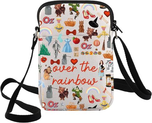 G2TUP Tinman Crossbody Bag Tinman & Scarecrow & Lion Fans Gift Over The Rainbow Shoulder Bag Red Slip- Merch in Saudi Arabia