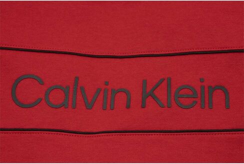 بلوفر بغطاء للرأس للرجال من Calvin Klein بأكمام طويلة وشعار Iconic Piping، مقاس M - US in Saudi Arabia