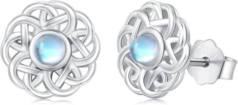 Celtic Knot Stud Earrings 925 Sterling Silver Celtic Cross Earrings Hypoallergenic Viking Jewelry Gifts for Women Men in Kuwait