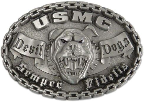 USMC Devil Dog Pewter Jumbo Pin صنع في الولايات المتحدة الأمريكية in Saudi Arabia