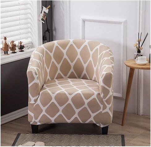 أغطية كرسي أسطوانة قابلة للتمدد، غطاء كرسي حوض الاستحمام عالي الجودة، غطاء كرسي النادي الدوار، غطاء أريكة غرفة المعيشة، غطاء أريكة قابل للإزالة، واقي الأثاث، غطاء كرسي الذراع مع in Kuwait