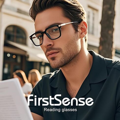 firstsense Reading Glasses for Men Women TR90 Frame Lightweight Blue Light Blocking Computer Readers with Metal Leg in Saudi Arabia